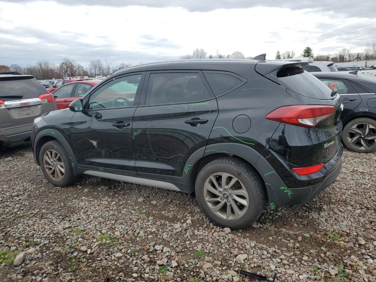 2018 Hyundai Tucson VIN KM8J3CA45JU750790 Copart auction photo, all over damage thumbnail 2