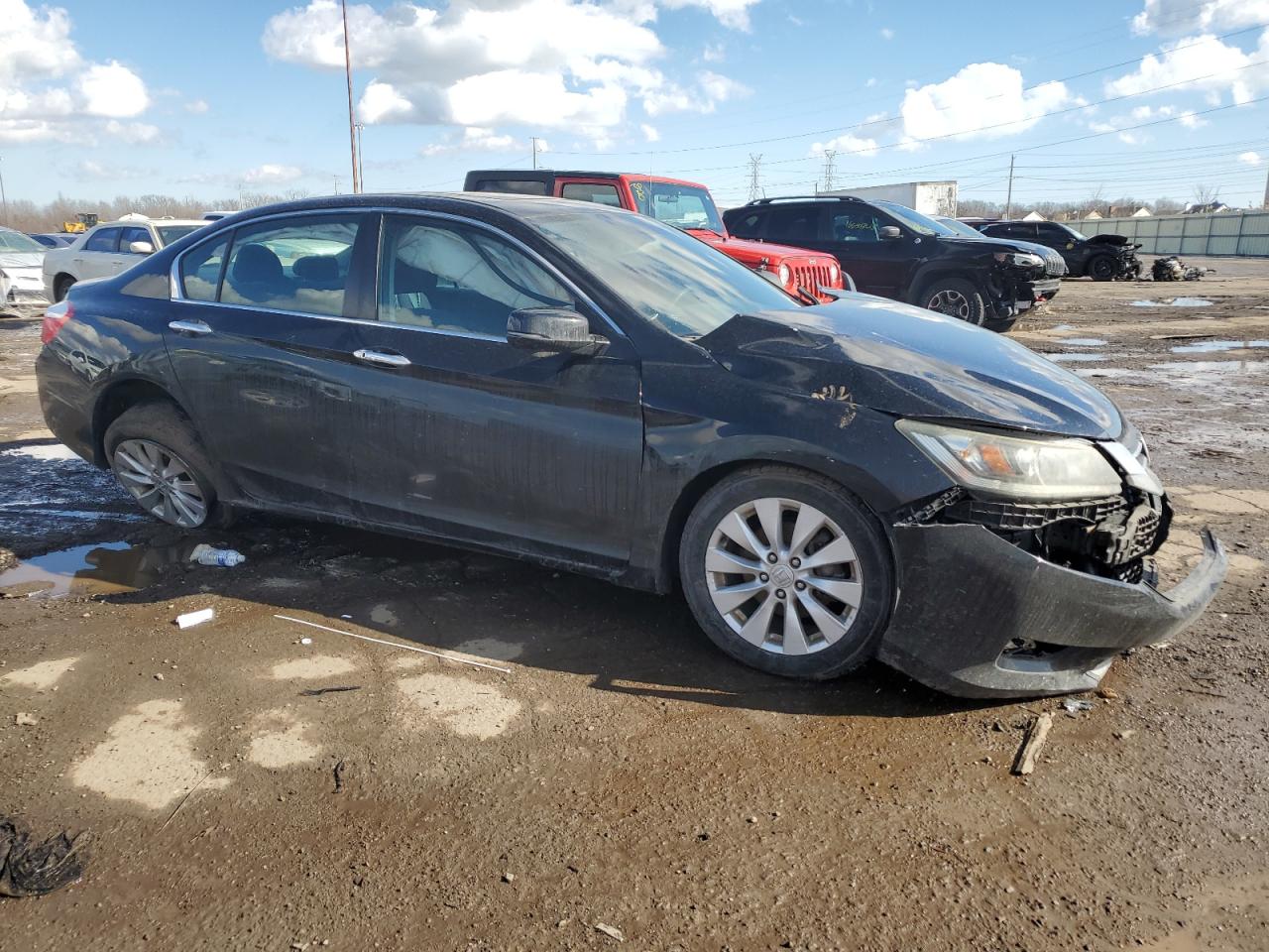 2014 Honda Accord VIN 1HGCR2F7XEA074869 Copart auction photo, front end / rear end damage thumbnail 4