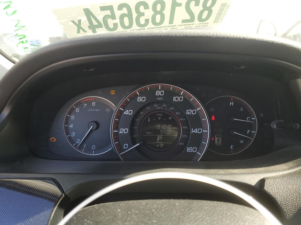 2013 Honda Accord VIN 1HGCT1B80DA018979 Copart auction photo, front end damage thumbnail 9