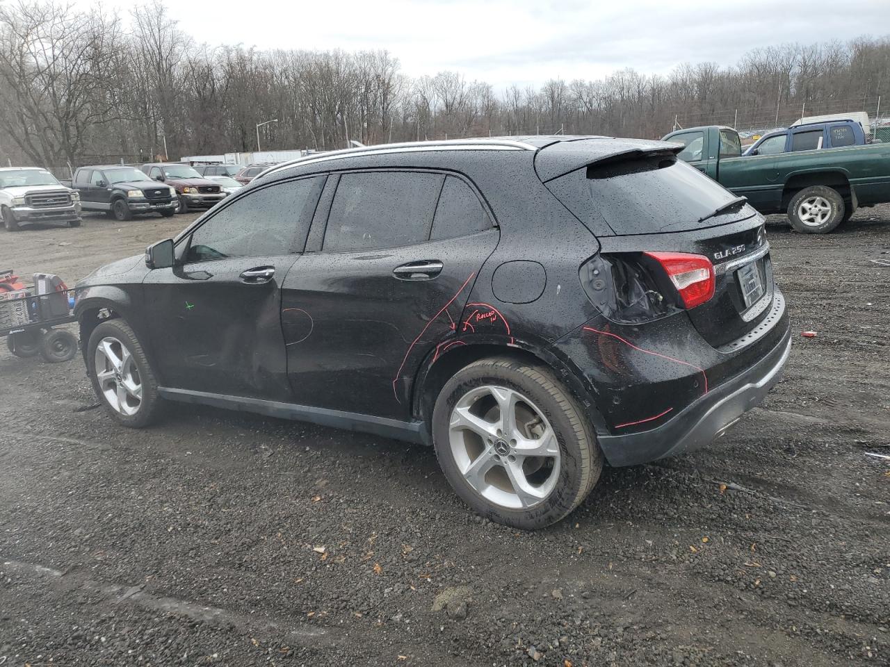 2018 Mercedes-Benz GLA-klasse VIN WDCTG4GB5JJ492263 Copart auction photo, front end / side damage thumbnail 2