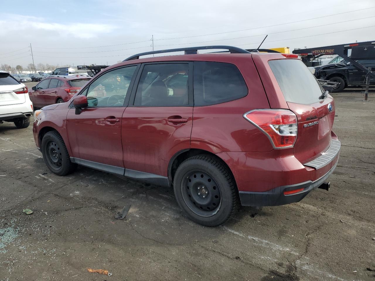 2015 Subaru Forester VIN JF2SJAFC9FH449590 Copart auction photo, side damage thumbnail 2