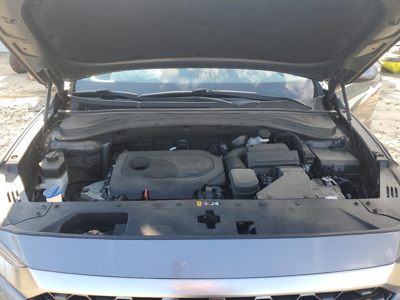 2019 Hyundai Santa Fe VIN 5NMS23AD9KH095747 Copart auction photo, front end damage thumbnail 12
