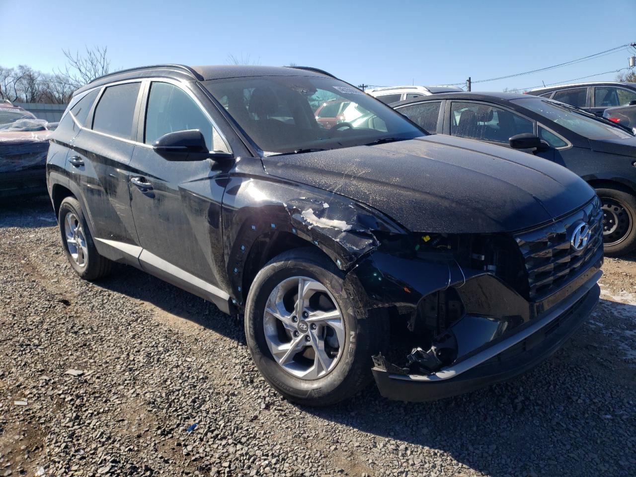 2022 Hyundai Tucson VIN 5NMJBCAE2NH069676 Copart auction photo, front end damage thumbnail 4