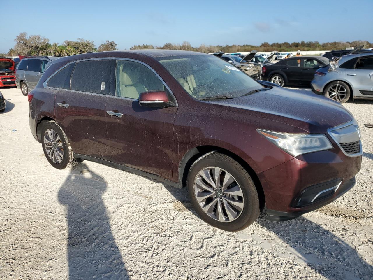2014 Acura MDX VIN 5FRYD4H42EB002734 Copart auction photo, water/flood damage thumbnail 4