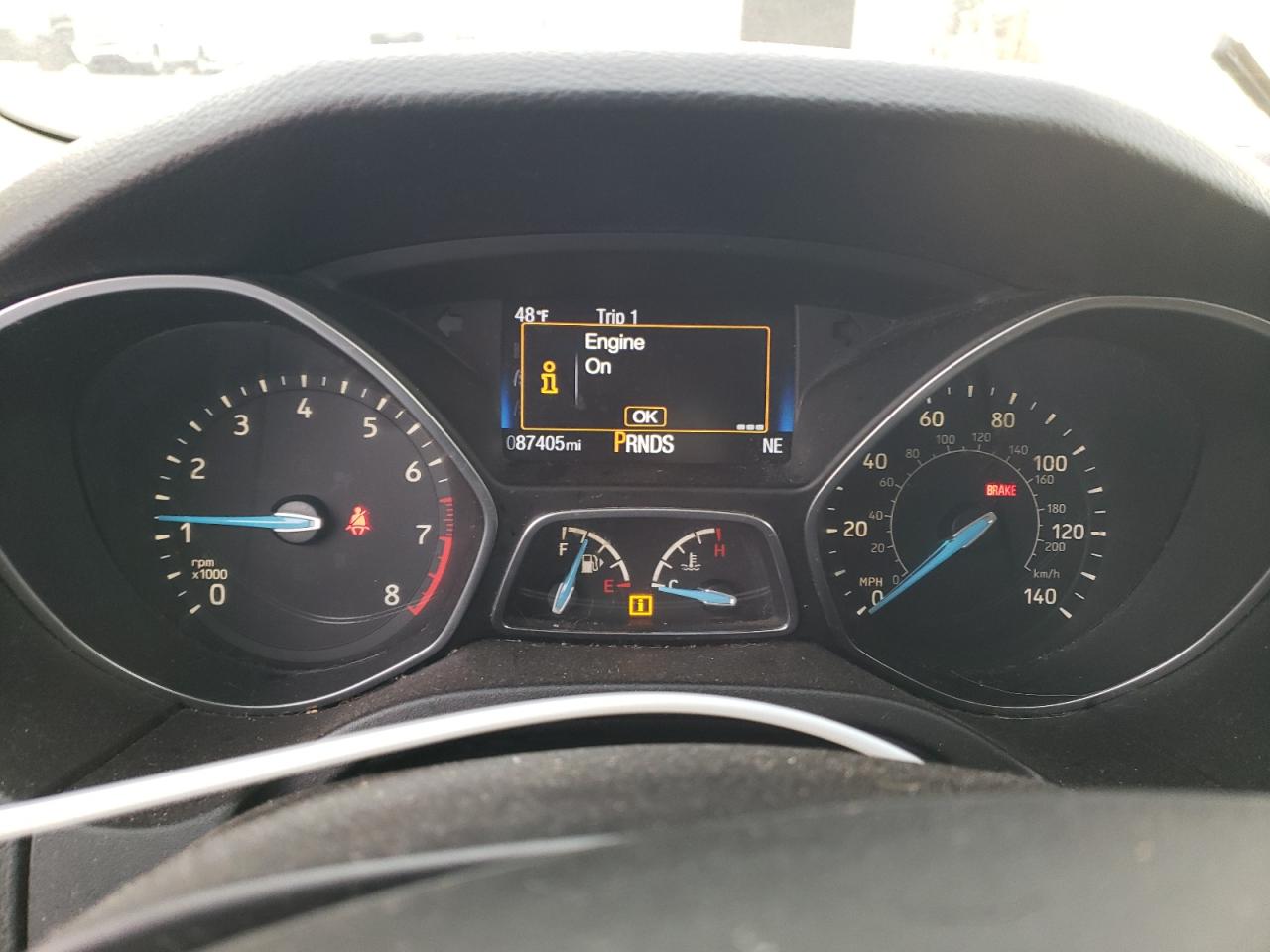 2017 Ford Focus VIN 1FADP3N2XHL272869 Copart auction photo, all over damage thumbnail 9