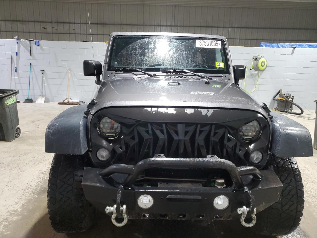 2014 Jeep Wrangler VIN 1C4HJWDG3EL227781 Copart auction photo, side / undercarriage damage thumbnail 5