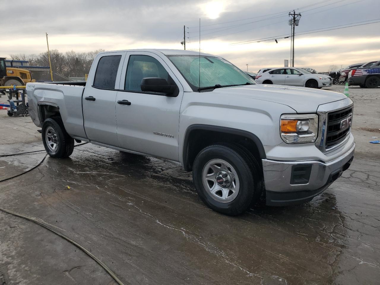 2014 GMC Sierra VIN 1GTV2TEH0EZ344382 Copart auction photo, rear end / side damage thumbnail 4