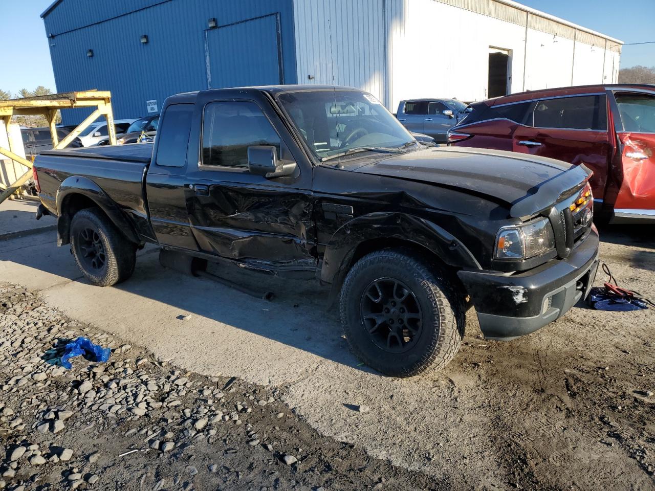 2007 Ford Ranger VIN 1FTZR45E57PA39645 Copart auction photo, front end / side damage thumbnail 4