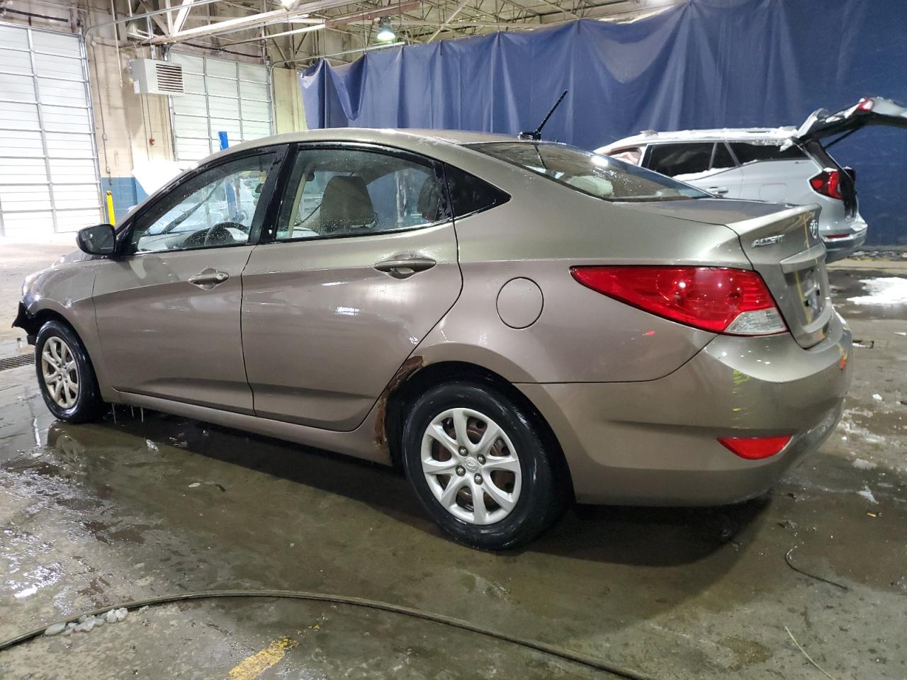 2014 Hyundai Accent VIN KMHCT4AE0EU686560 Copart auction photo, all over damage thumbnail 2