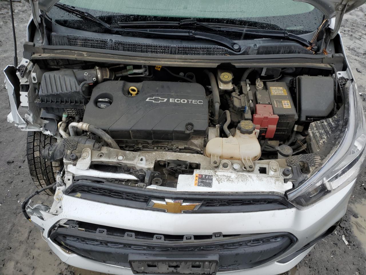 2018 Chevrolet Spark VIN KL8CA6SA1JC423679 Copart auction photo, front end / side damage thumbnail 11