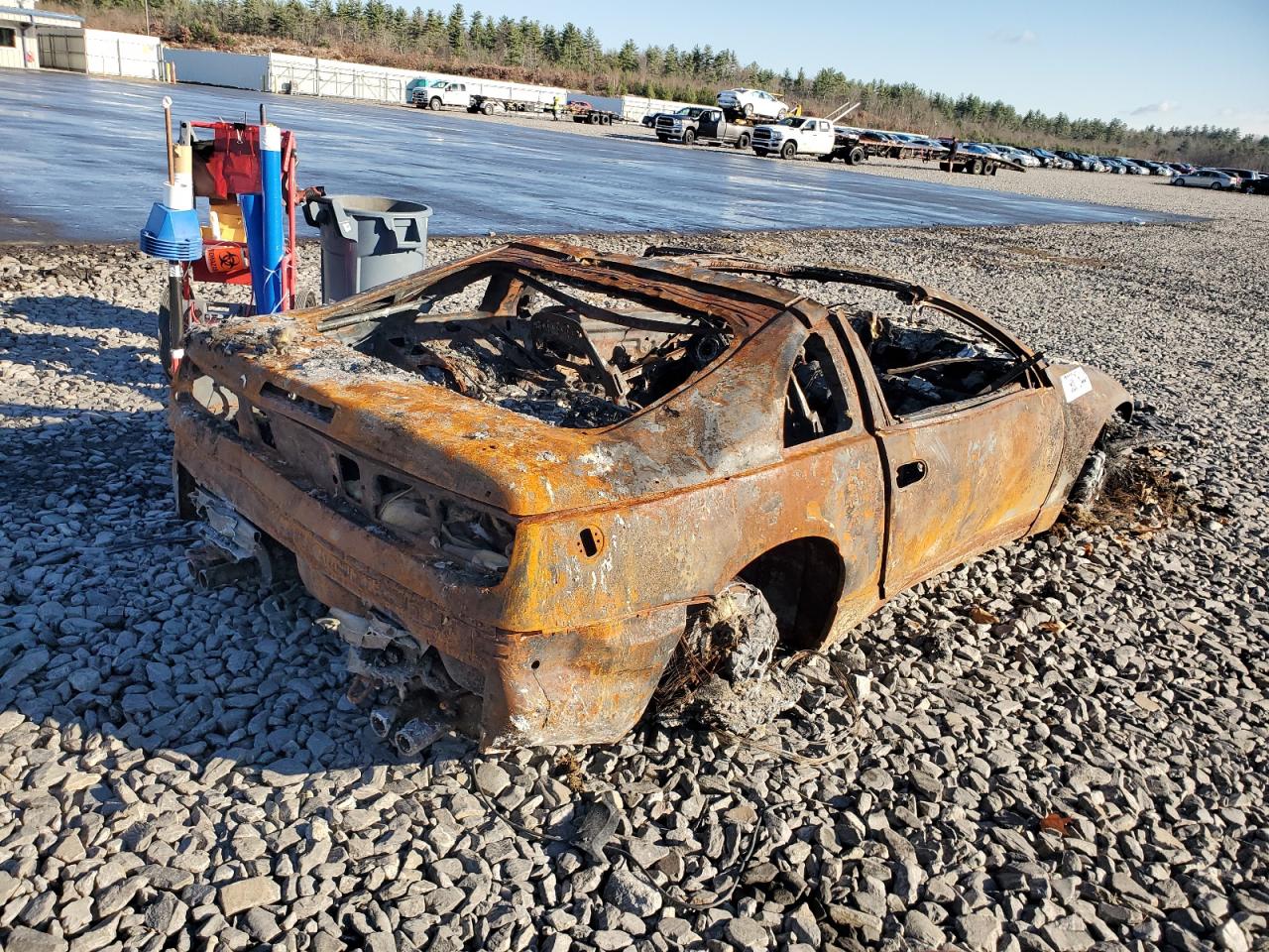 1993 Nissan 300ZX VIN JN1CZ24H3PX535293 Copart auction photo, burn / burn - engine damage thumbnail 3