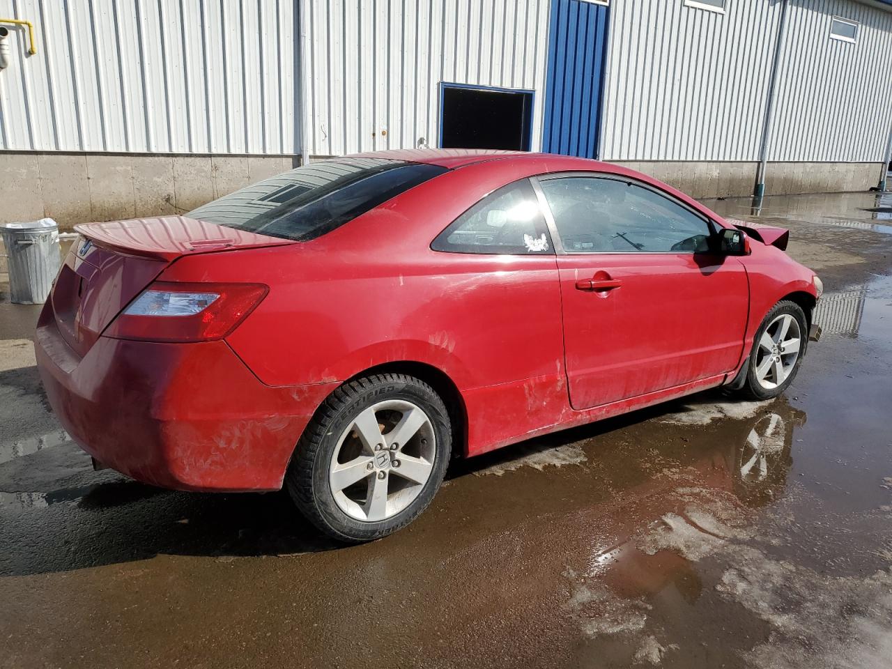 2008 Honda Civic VIN 2HGFG12608H008797 Copart auction photo, front end / side damage thumbnail 3