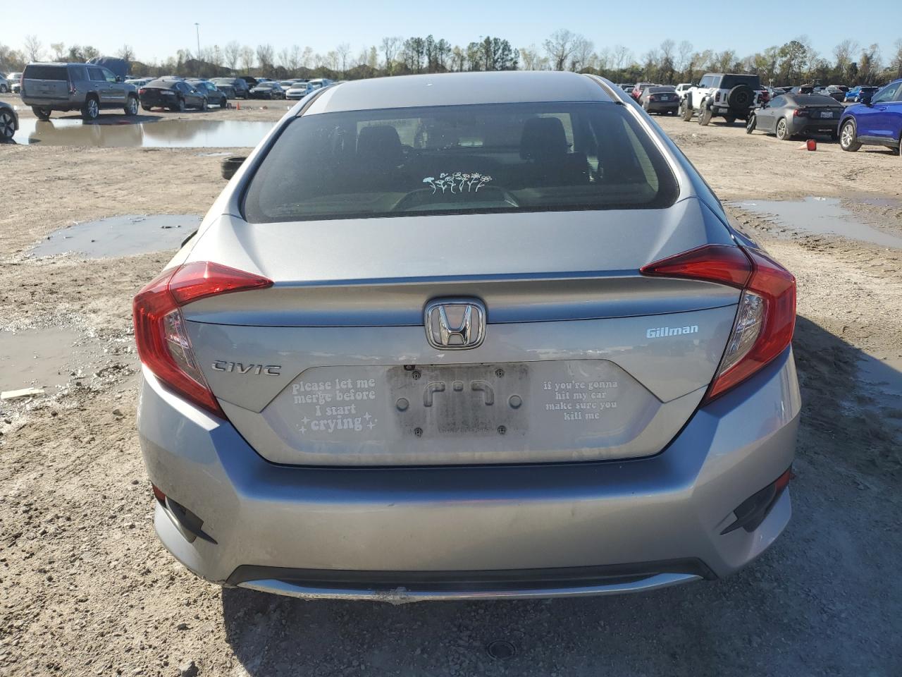 2019 Honda Civic VIN 19XFC2F62KE007776 Copart auction photo, all over damage thumbnail 6