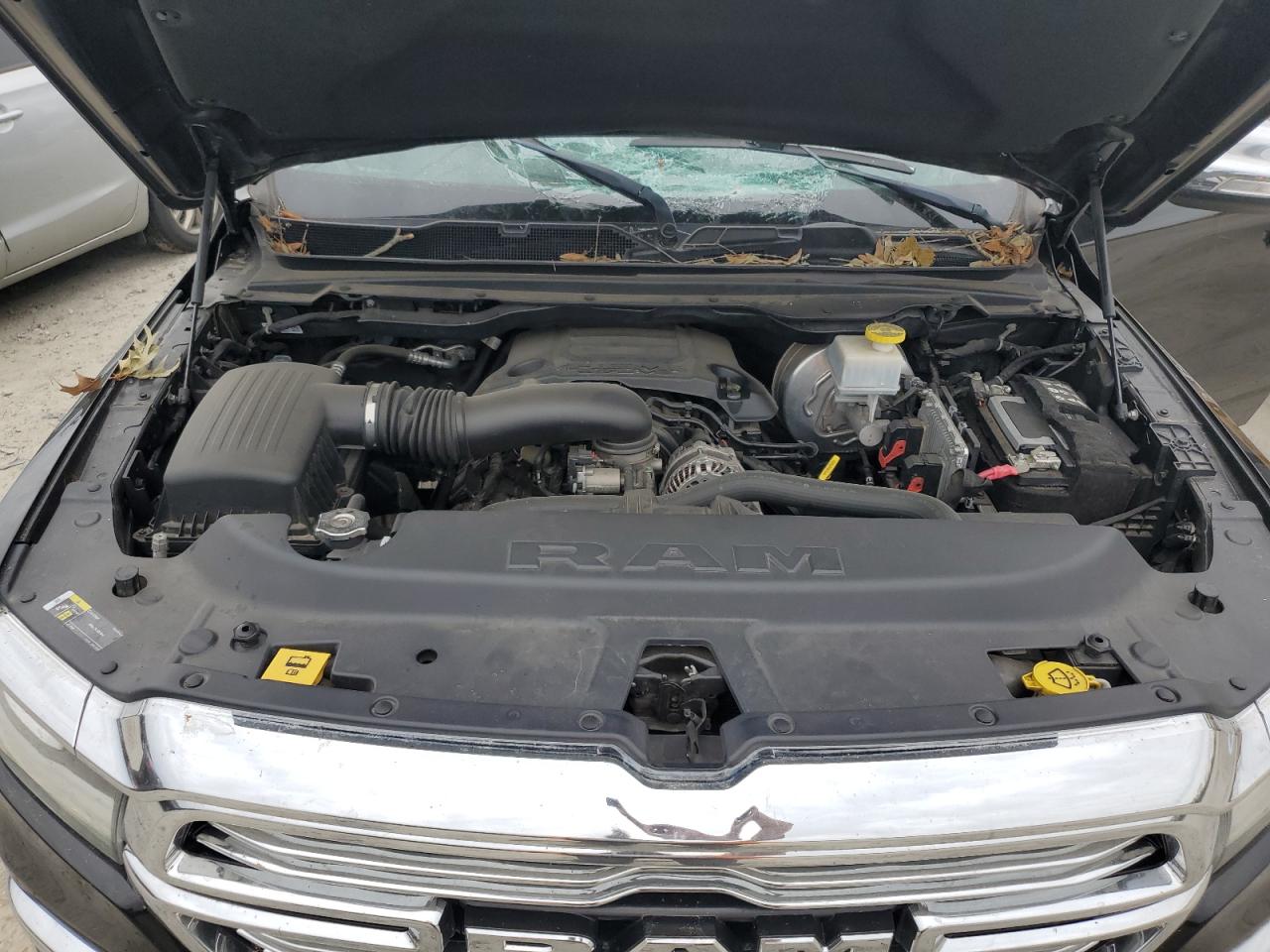 2021 RAM 1500 VIN 1C6SRFJT5MN610728 Copart auction photo, top/roof damage thumbnail 11