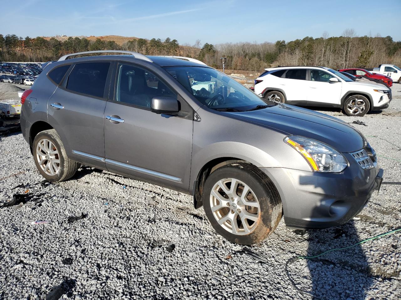 2013 Nissan Rogue VIN JN8AS5MT5DW516815 Copart auction photo, front end / mechanical damage thumbnail 4