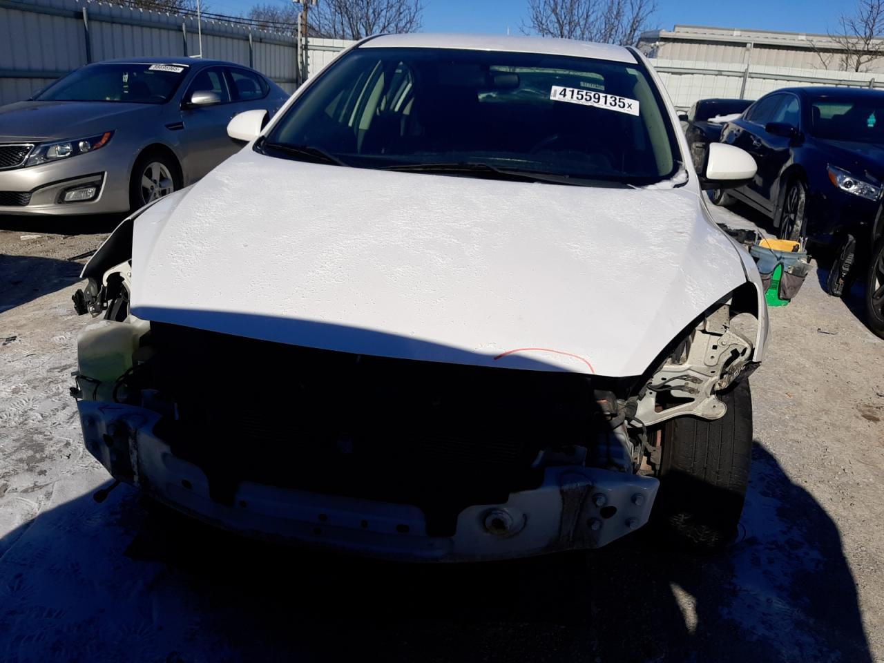 2010 Mazda 3 VIN JM1BL1SG8A1198015 Copart auction photo, front end damage thumbnail 5