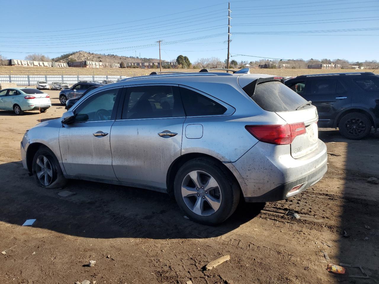 2014 Acura MDX VIN 5FRYD4H2XEB015391 Copart auction photo, front end / rear end damage thumbnail 2