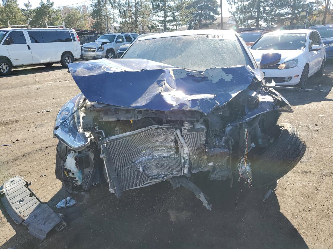 2016 Hyundai Veloster VIN KMHTC6AE2GU300803 Copart auction photo, all over damage thumbnail 5