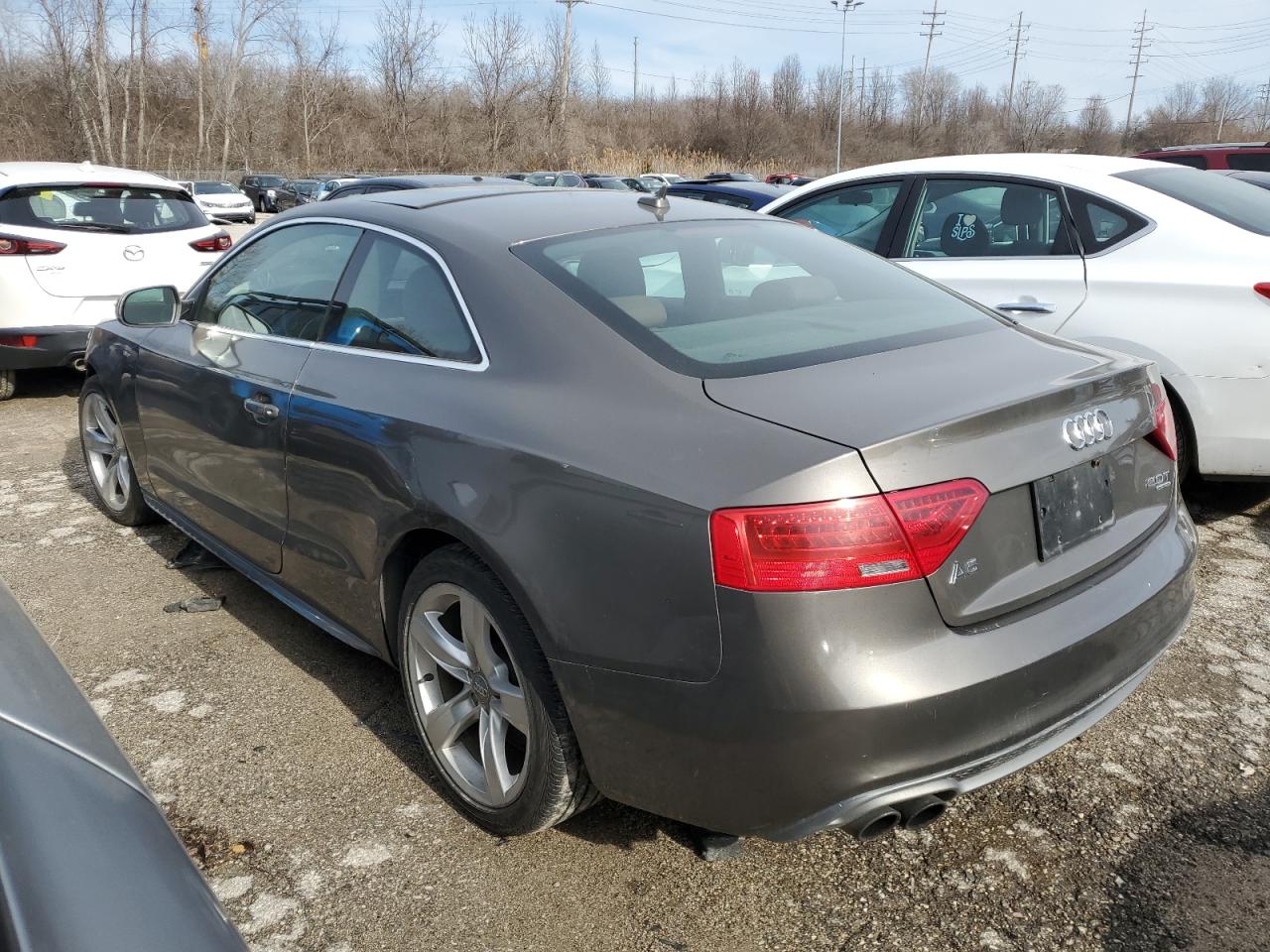2015 Audi A5 VIN WAUSFAFR4FA022389 Copart auction photo, front end / side damage thumbnail 2