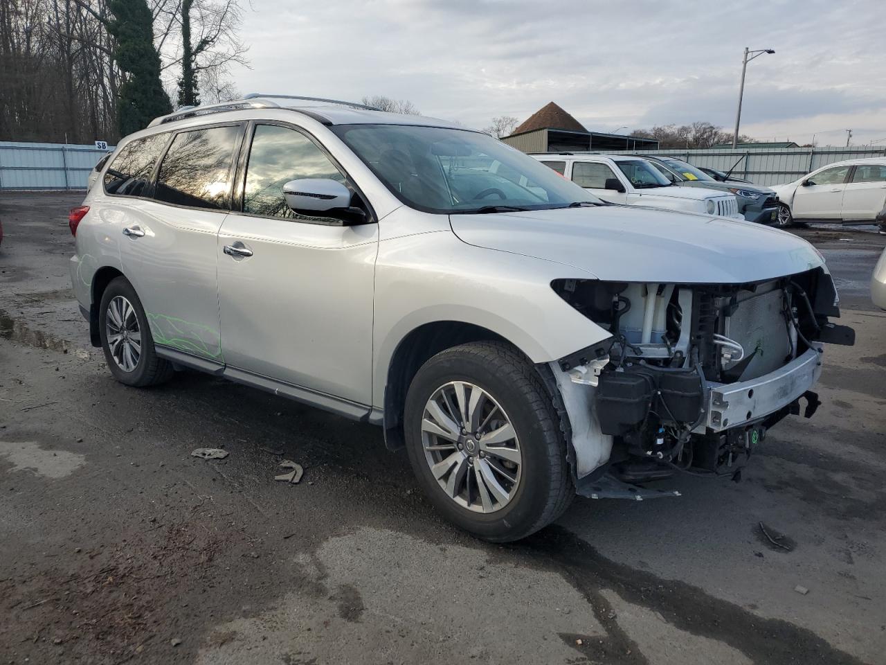 2020 Nissan Pathfinder VIN 5N1DR2AM3LC631621 Copart auction photo, front end / side damage thumbnail 4