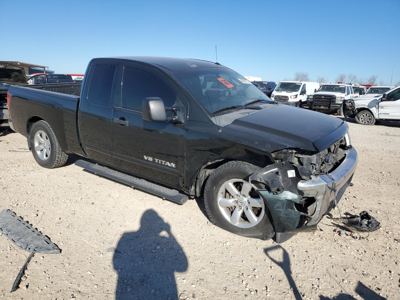2008 Nissan Titan VIN 1N6BA06A68N345664 Copart auction photo, front end / undercarriage damage thumbnail 4