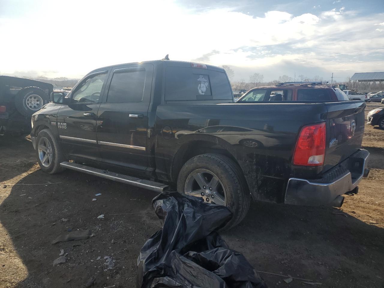 2014 RAM 1500 VIN 1C6RR7LT1ES291333 Copart auction photo, vandalism damage thumbnail 2