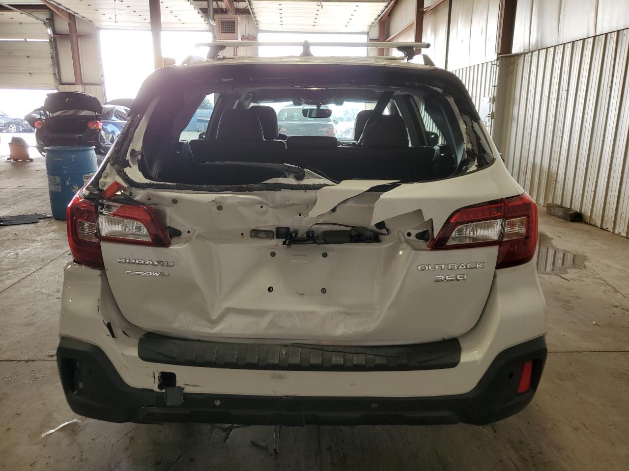 2019 Subaru Outback VIN 4S4BSETC3K3289264 Copart auction photo, rear end / top/roof damage thumbnail 5