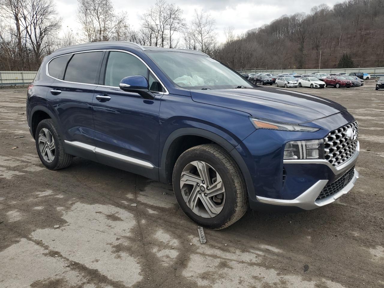 2022 Hyundai Santa Fe VIN 5NMS3DAJXNH423934 Copart auction photo, front end / side damage thumbnail 4