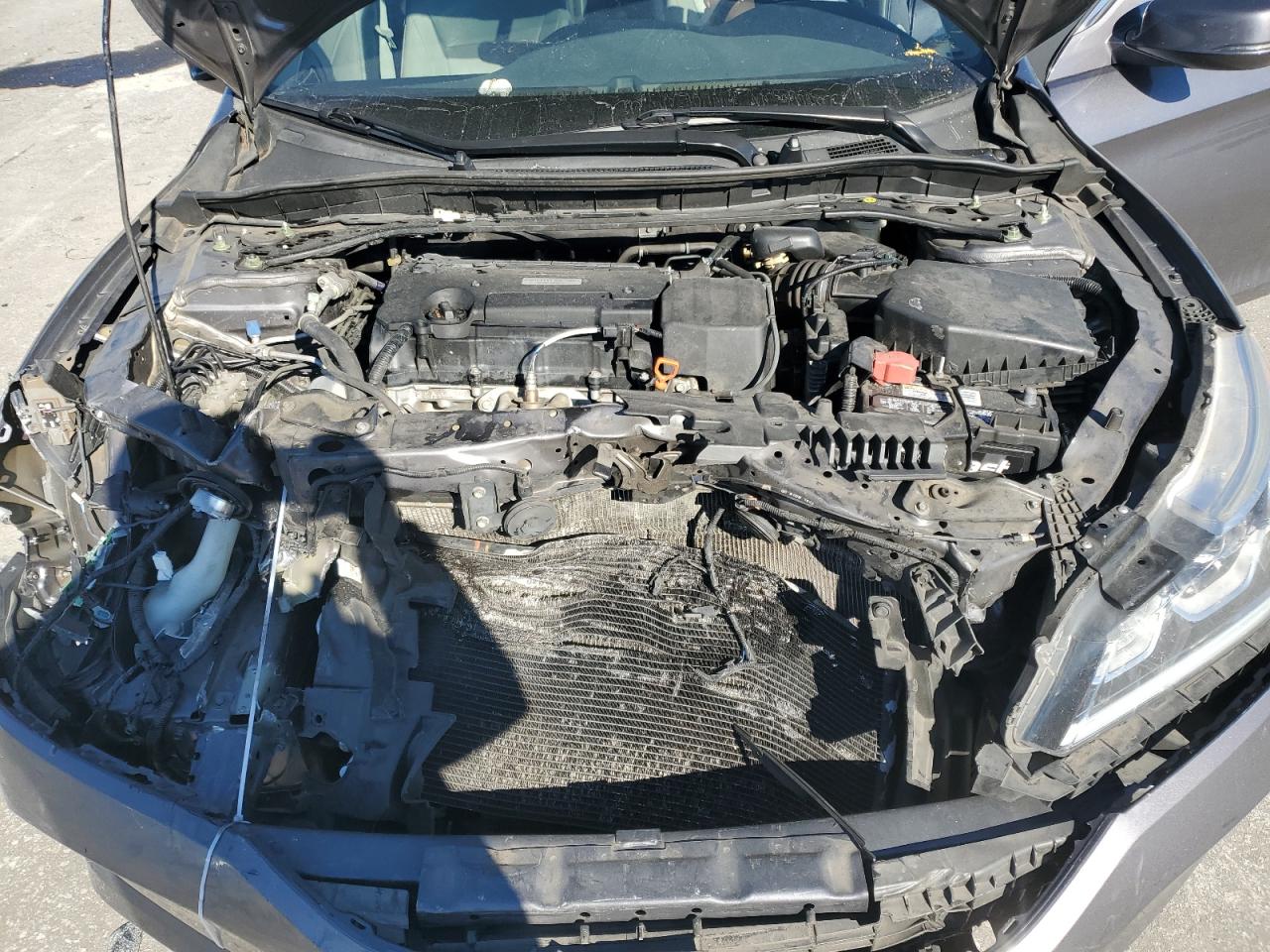 2017 Honda Accord VIN 1HGCR2F84HA052234 Copart auction photo, front end / frame damage damage thumbnail 11