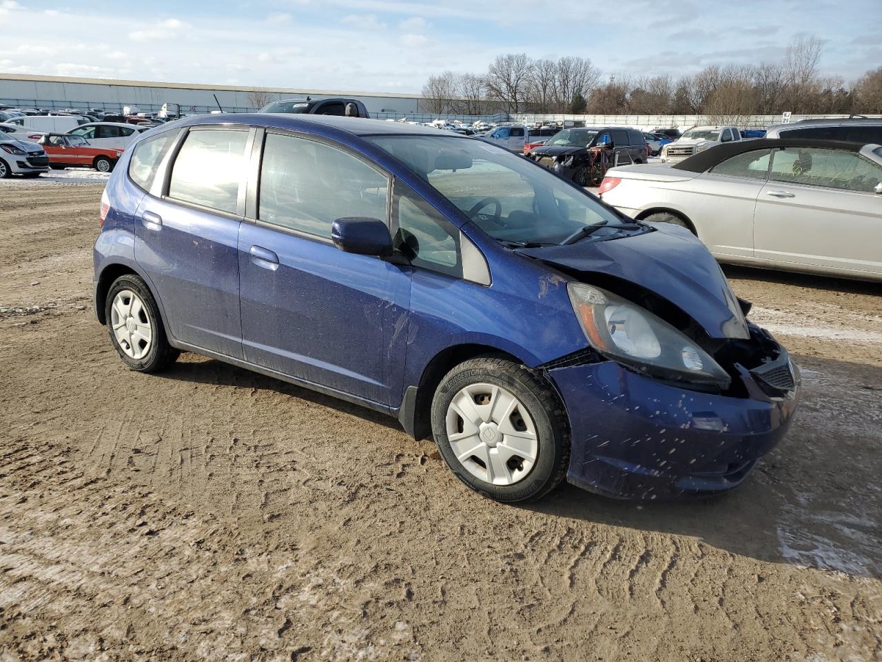2012 Honda Fit VIN JHMGE8H3XCC021291 Copart auction photo, front end / minor dent/scratches damage thumbnail 4