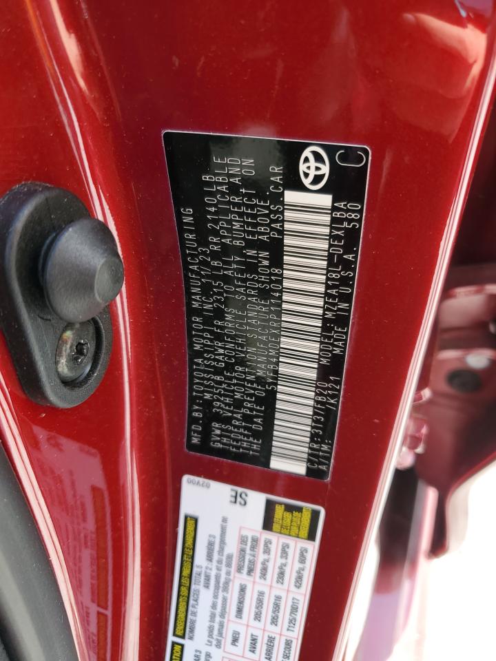 2024 Toyota Corolla VIN 5YFB4MDEXRP114018 Copart auction photo, front end / side damage thumbnail 14