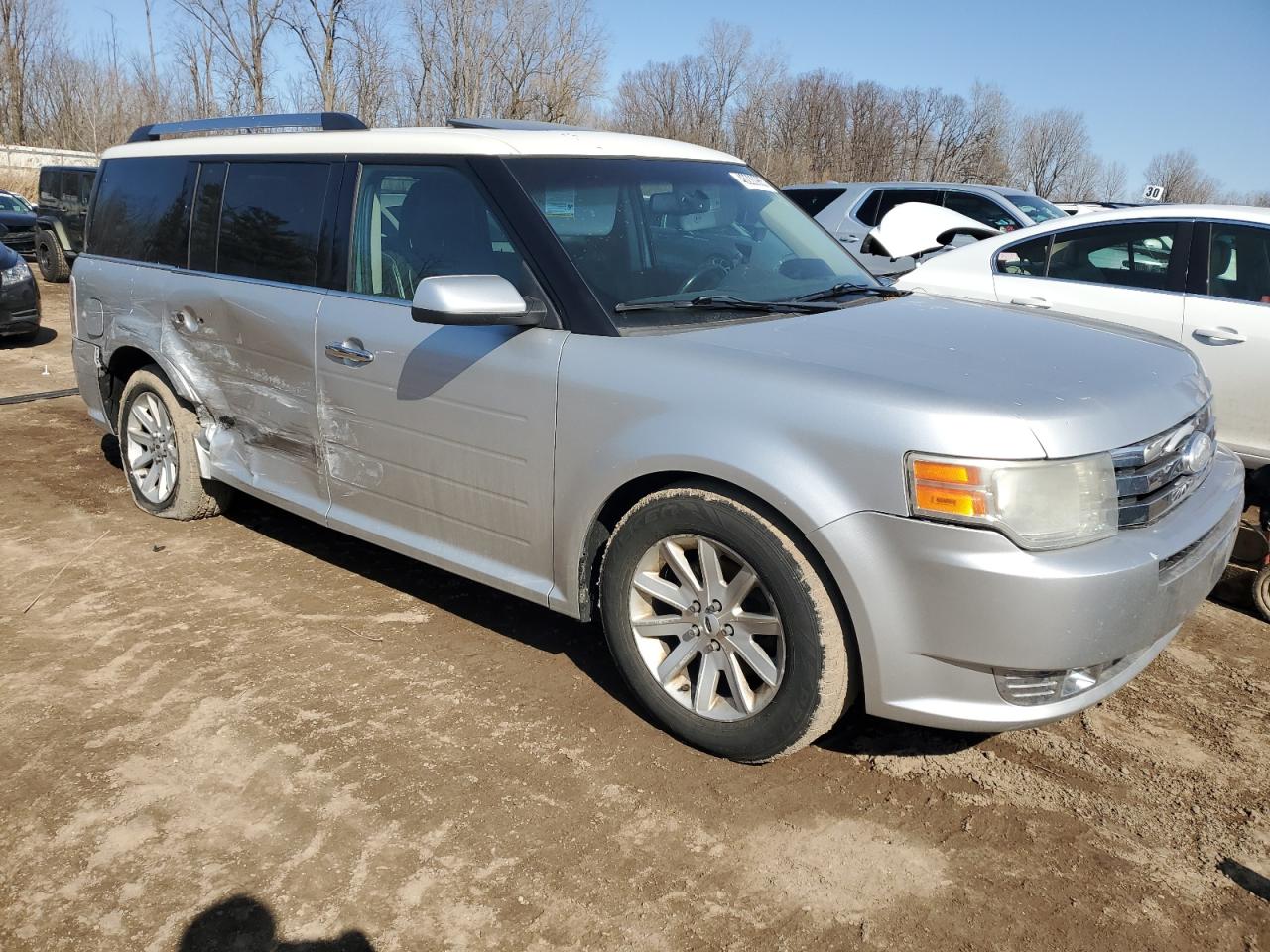 2012 Ford Flex VIN 2FMHK6CC6CBD01313 Copart auction photo, side / minor dent/scratches damage thumbnail 4