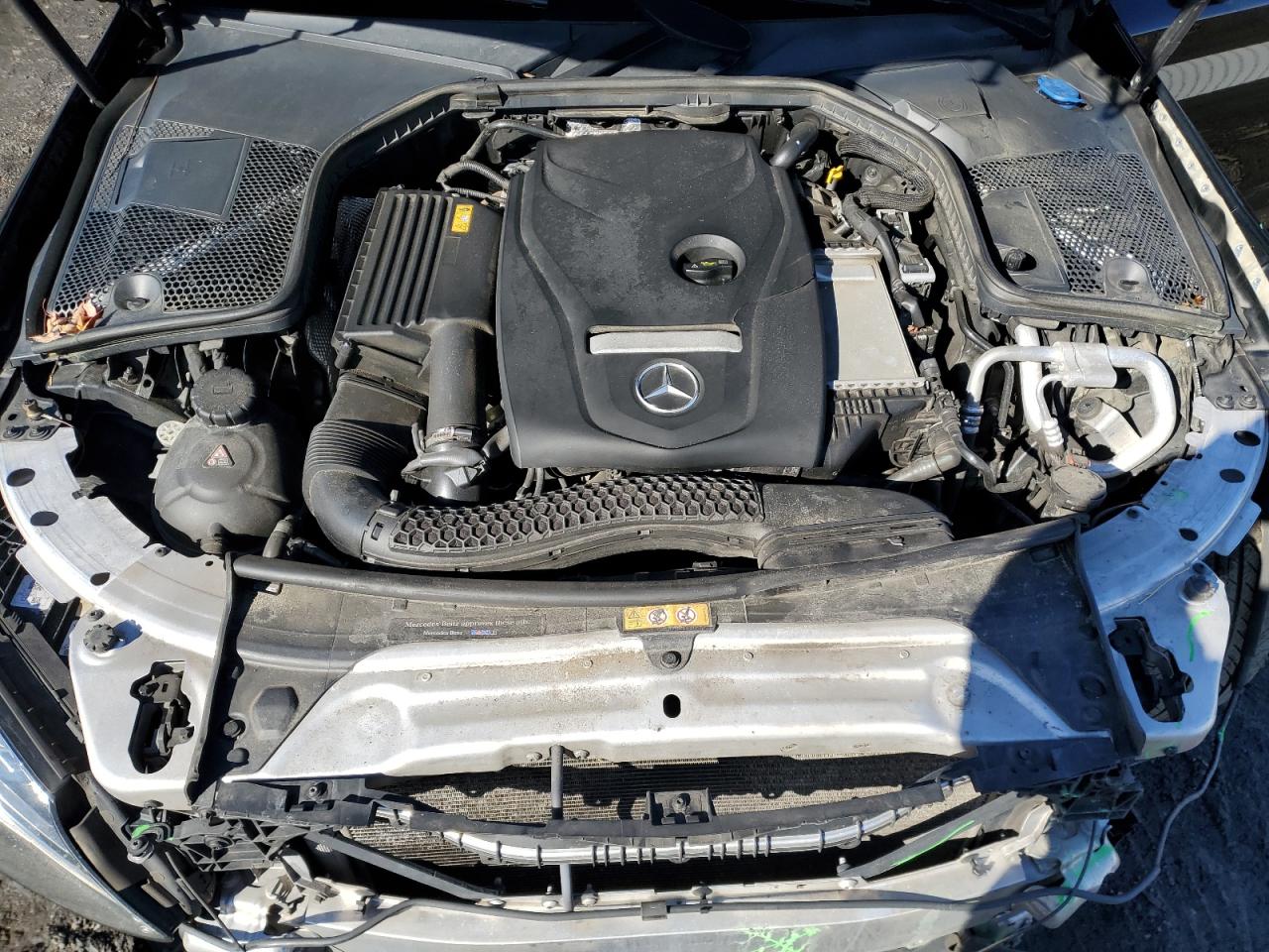 2018 Mercedes-Benz C-klasse VIN WDDWJ4KB4JF681717 Copart auction photo, front end / side damage thumbnail 11