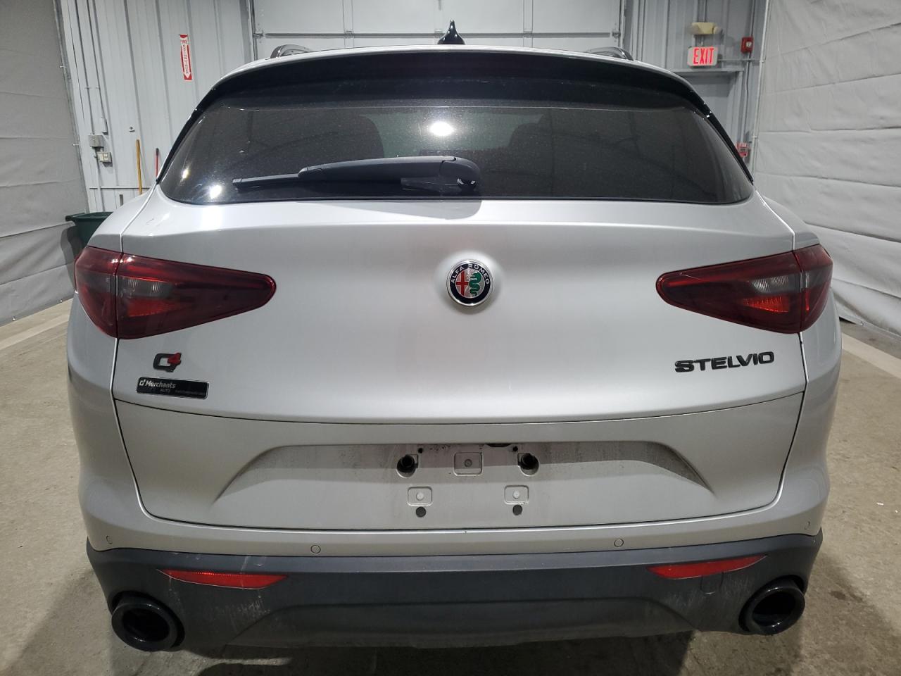 2019 Alfa Romeo Stelvio VIN ZASPAKAN9K7C49903 Copart auction photo, front end / side damage thumbnail 6
