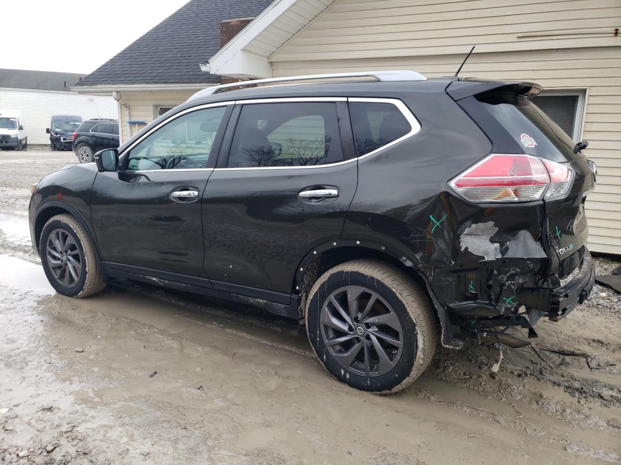 2016 Nissan Rogue VIN 5N1AT2MV7GC790513 Copart auction photo, rear end damage thumbnail 2