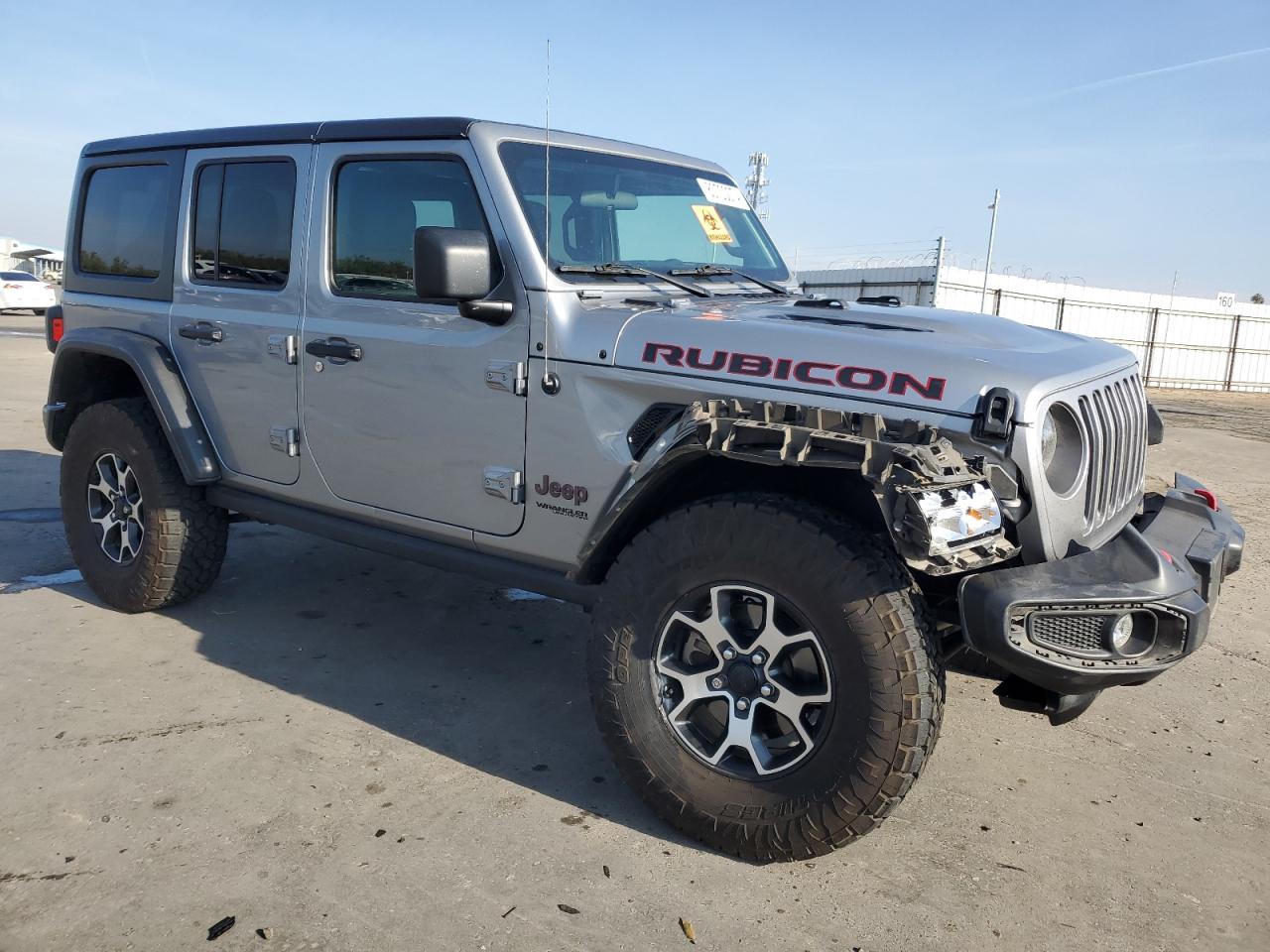 2021 Jeep Wrangler VIN 1C4HJXFN0MW741117 Copart auction photo, front end / undercarriage damage thumbnail 4