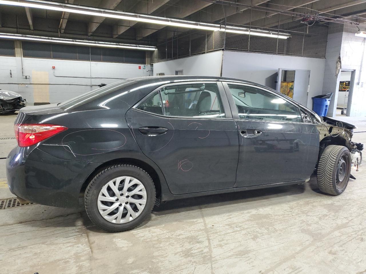 2017 Toyota Corolla VIN 2T1BURHEXHC950790 Copart auction photo, front end / stripped damage thumbnail 3