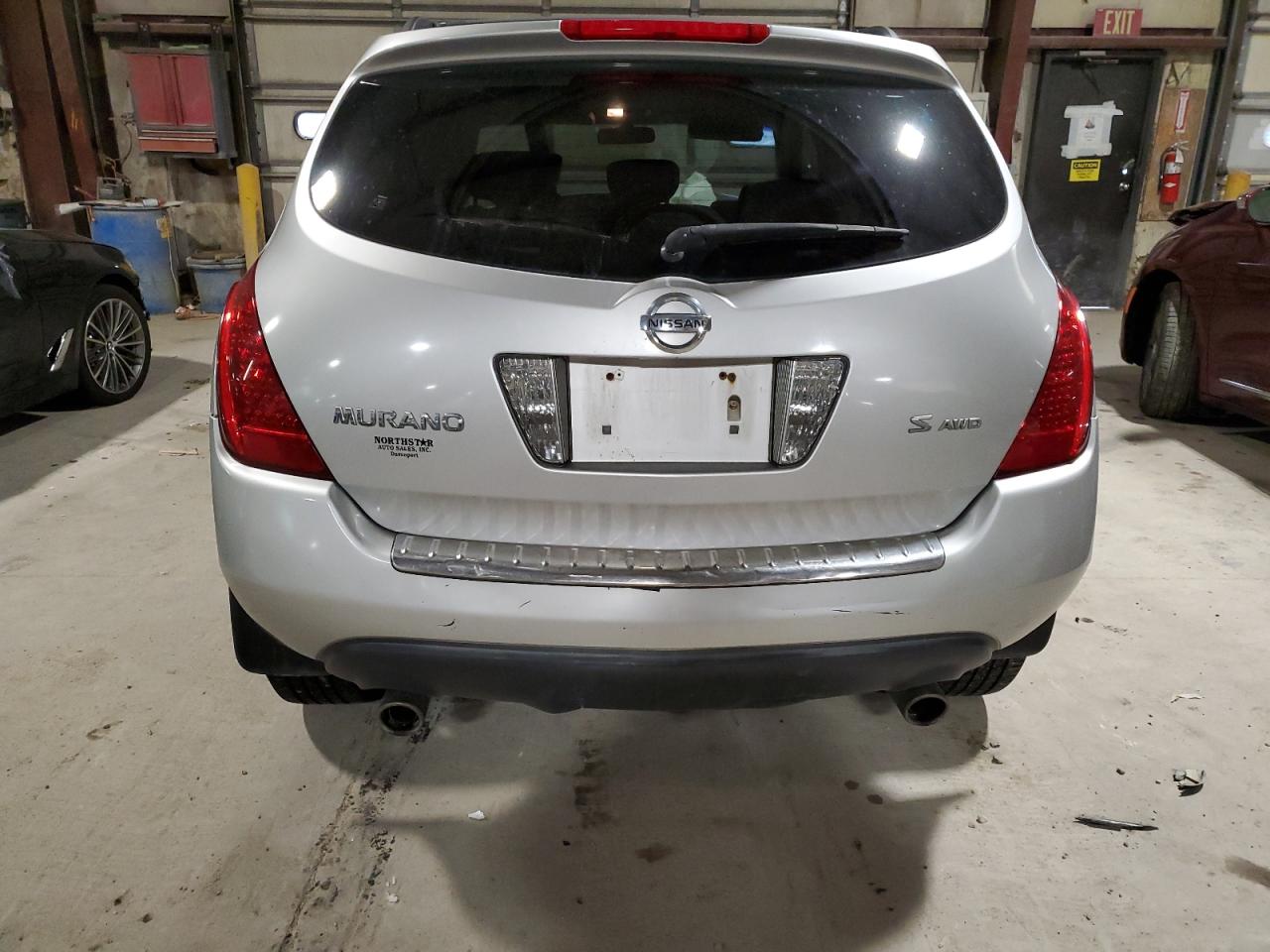 2007 Nissan Murano VIN JN8AZ08W27W658191 Copart auction photo, front end / minor dent/scratches damage thumbnail 6
