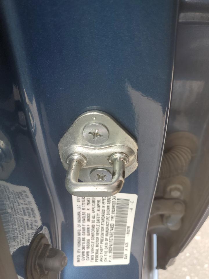 2010 Honda Civic VIN 19XFA1F67AE074453 Copart auction photo, front end damage thumbnail 13