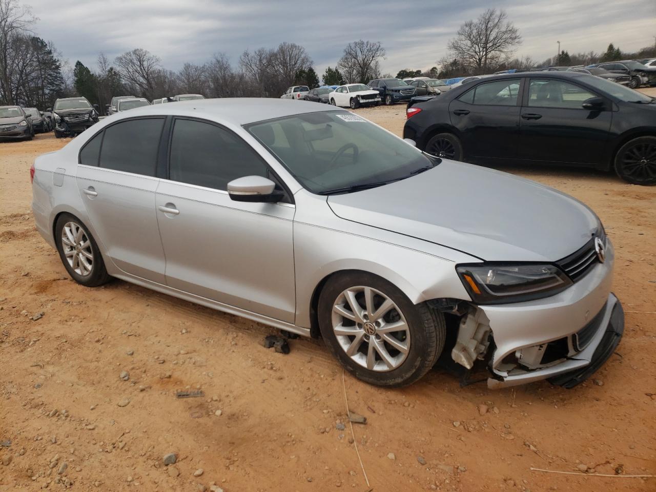 2014 Volkswagen Jetta VIN 3VWD07AJ8EM238827 Copart auction photo, front end damage thumbnail 4