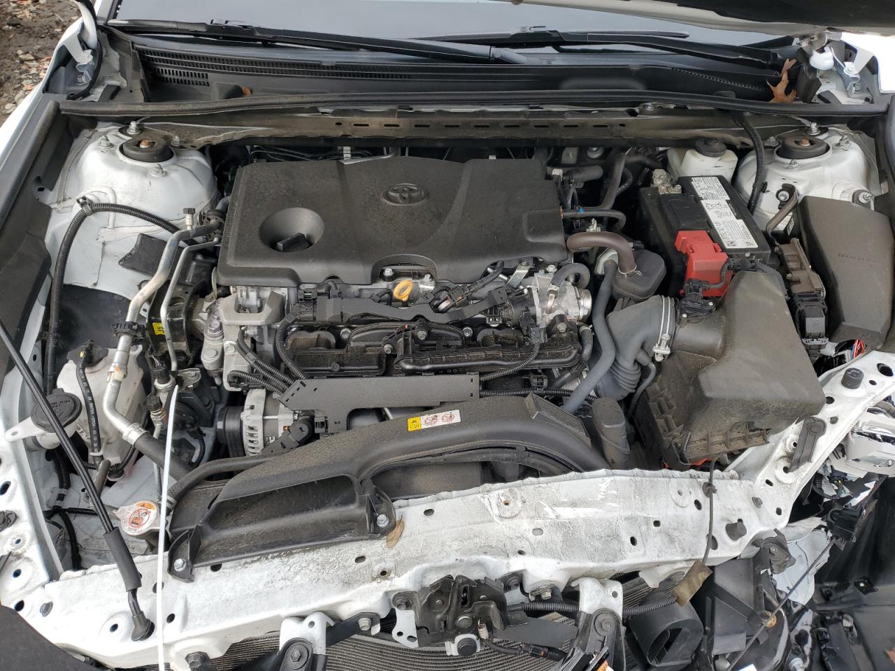 2022 Toyota Camry VIN 4T1G11AK6NU627086 Copart auction photo, front end / side damage thumbnail 12