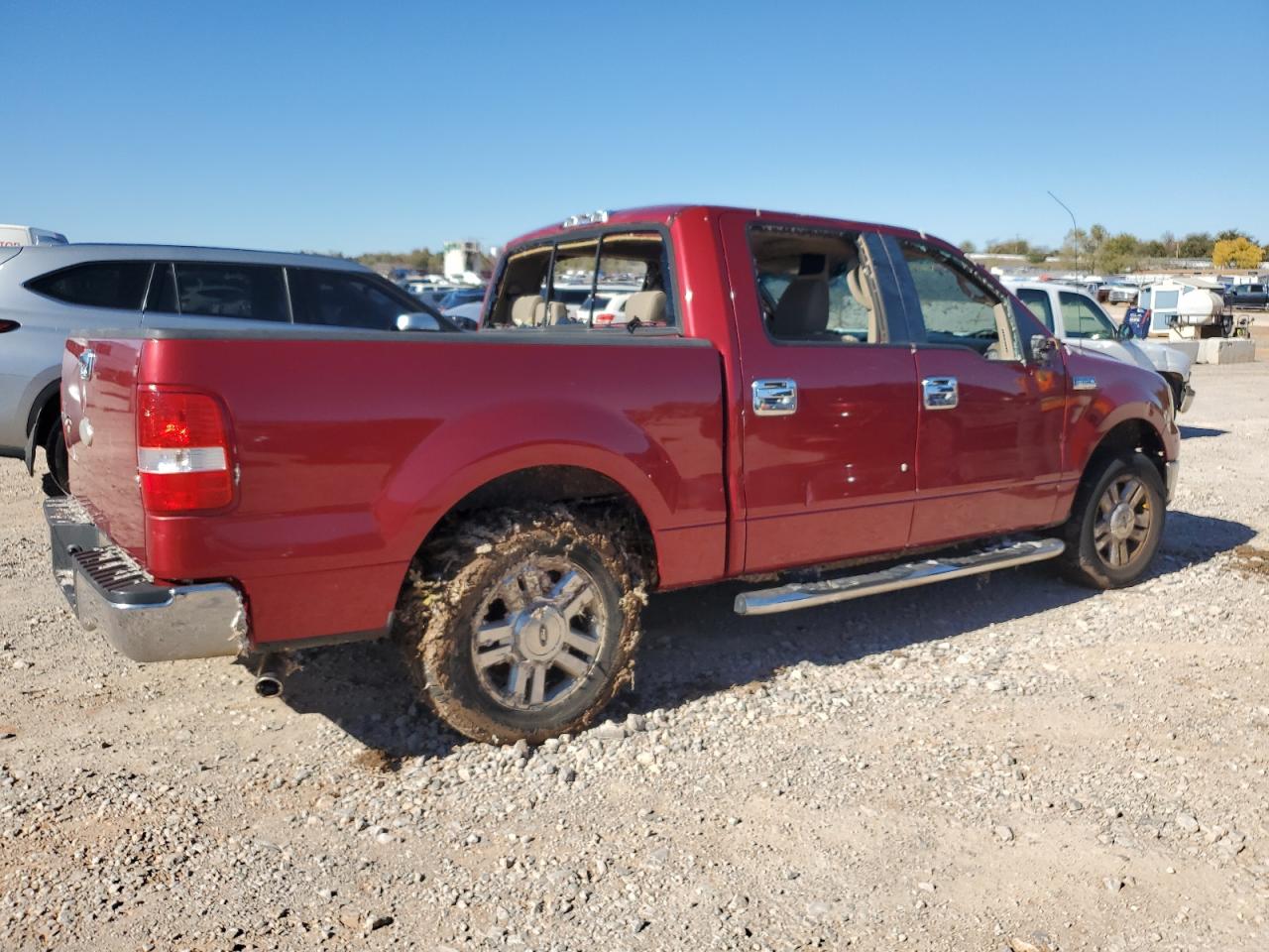 2007 Ford F-150 VIN 1FTRW12W87KC92900 Copart auction photo, all over damage thumbnail 3