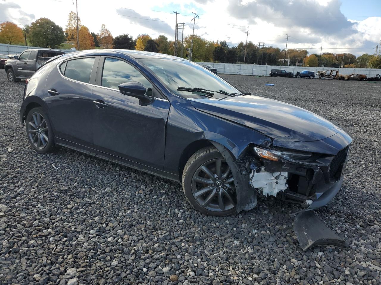 2019 Mazda 3 VIN JM1BPAMM5K1133714 Copart auction photo, rear end / front end damage thumbnail 4