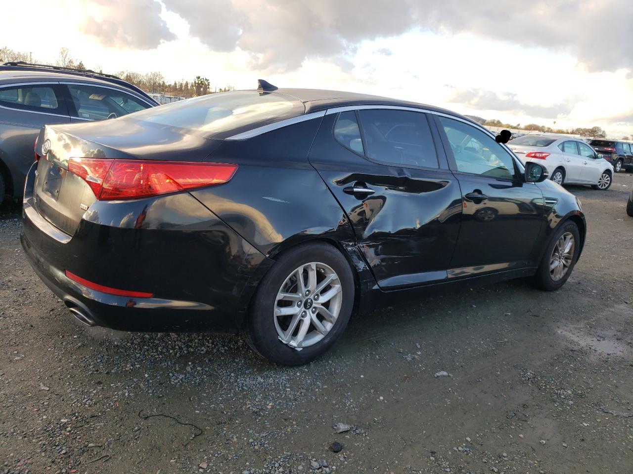 2011 KIA Optima VIN KNAGM4A77B5097240 Copart auction photo, side / undercarriage damage thumbnail 3