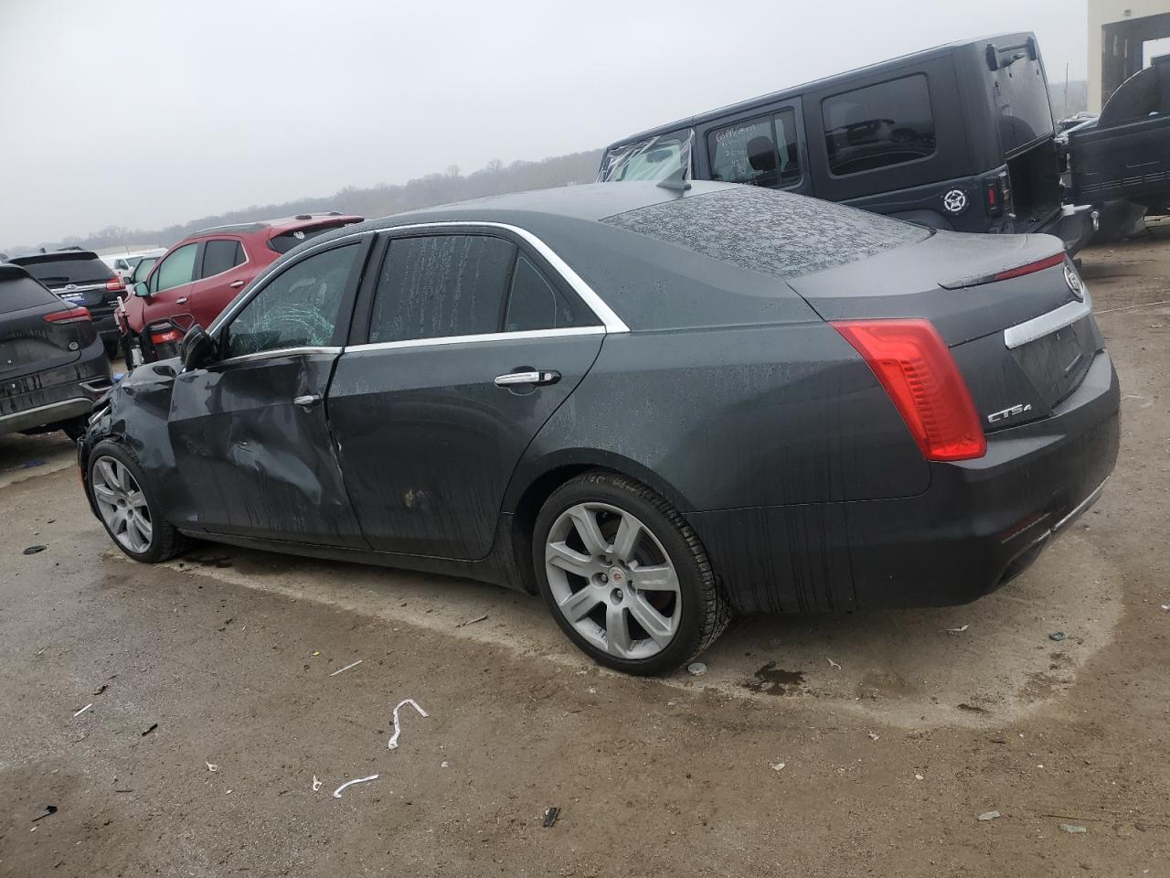 2014 Cadillac CTS VIN 1G6AY5S3XE0148054 Copart auction photo, side / front end damage thumbnail 2
