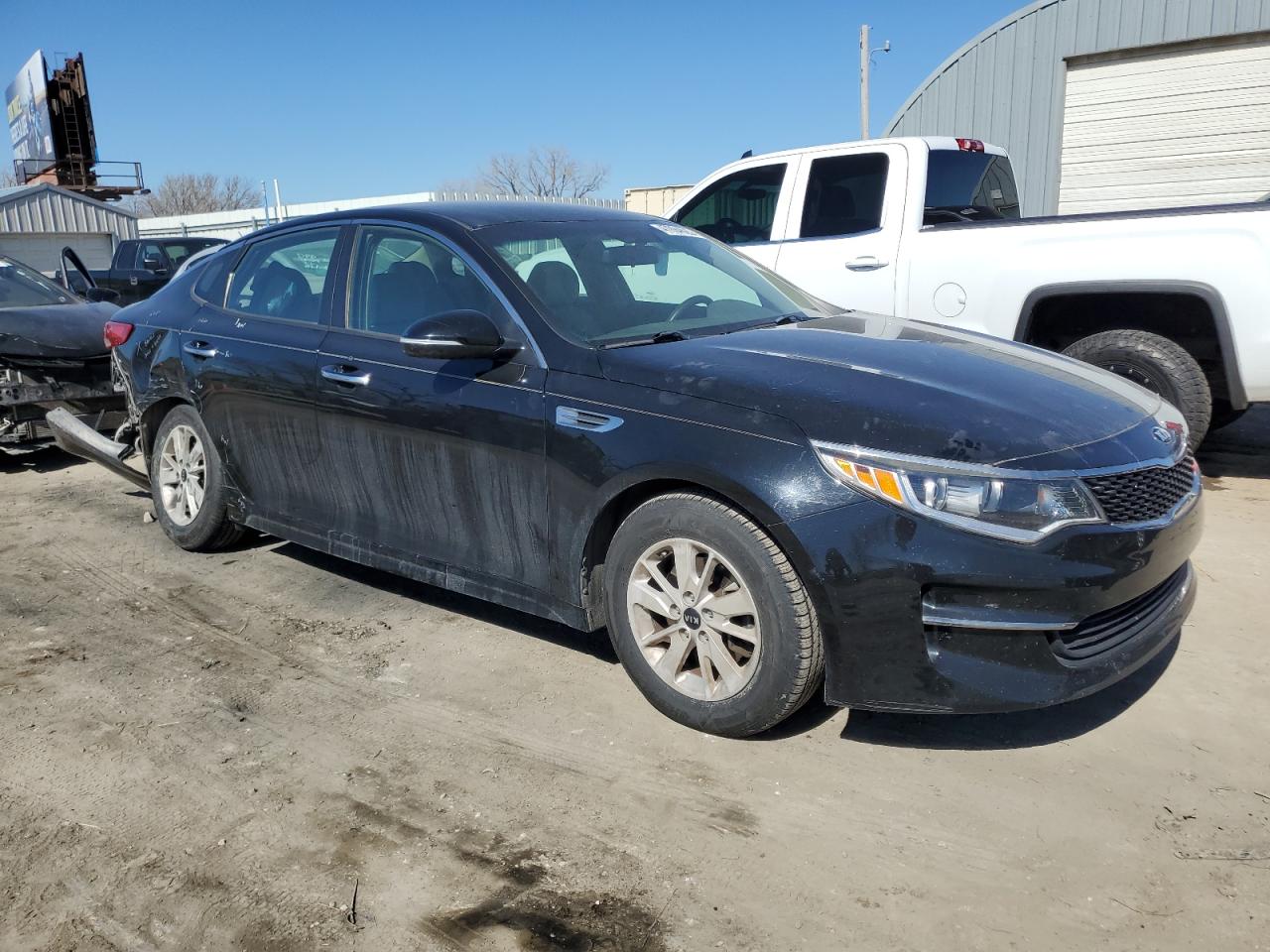 2016 KIA Optima VIN 5XXGT4L39GG107205 Copart auction photo, rear end / undercarriage damage thumbnail 4
