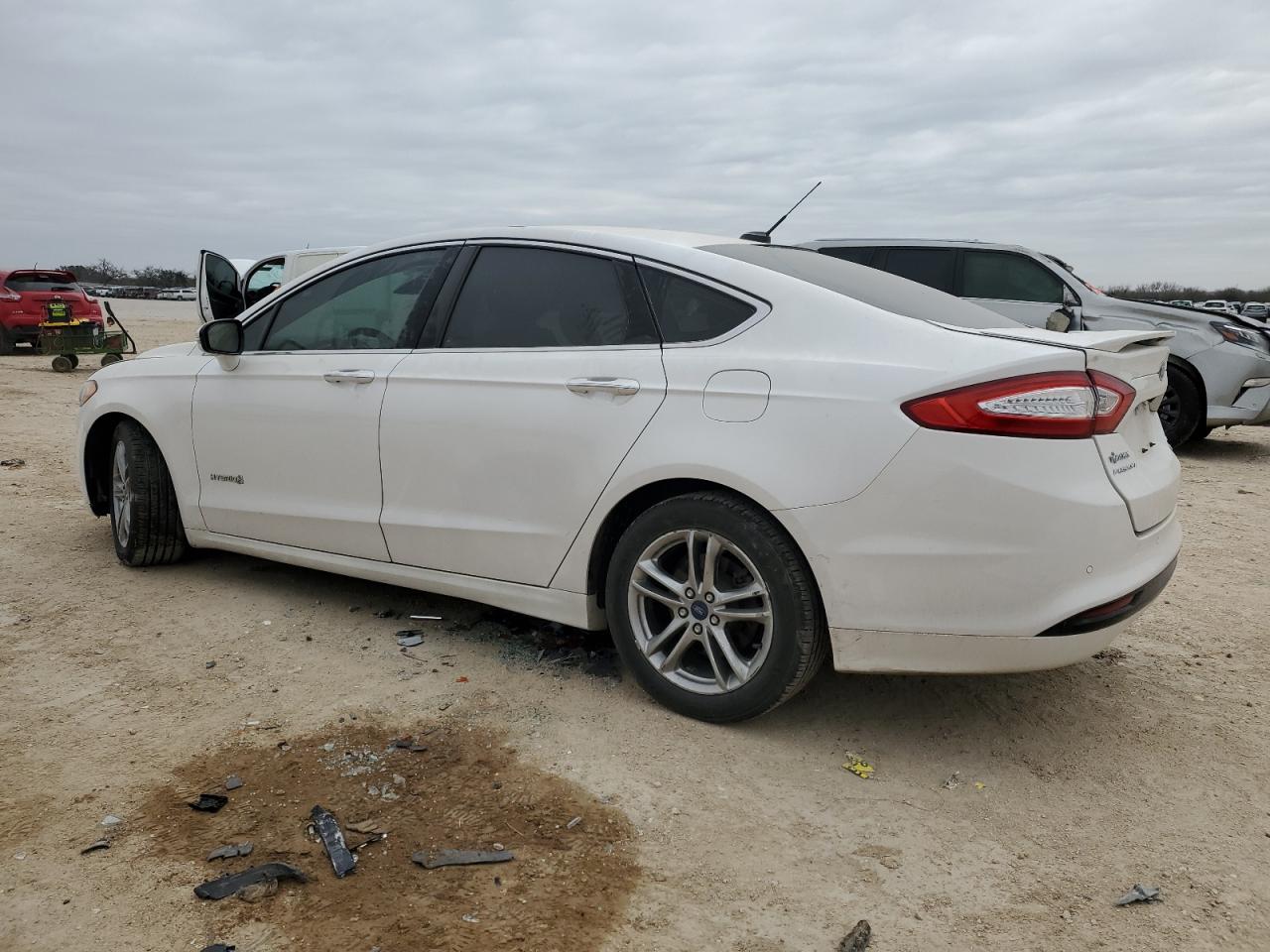 2015 Ford Fusion VIN 3FA6P0RU5FR225122 Copart auction photo, side damage thumbnail 2