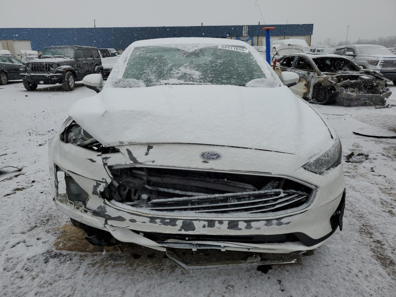 2020 Ford Fusion VIN 3FA6P0HD6LR107660 Copart auction photo, front end damage thumbnail 5