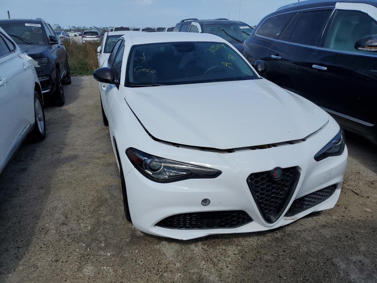 2019 Alfa Romeo Giulia VIN ZARFAMAN0K7619531 Copart auction photo, water/flood damage thumbnail 5