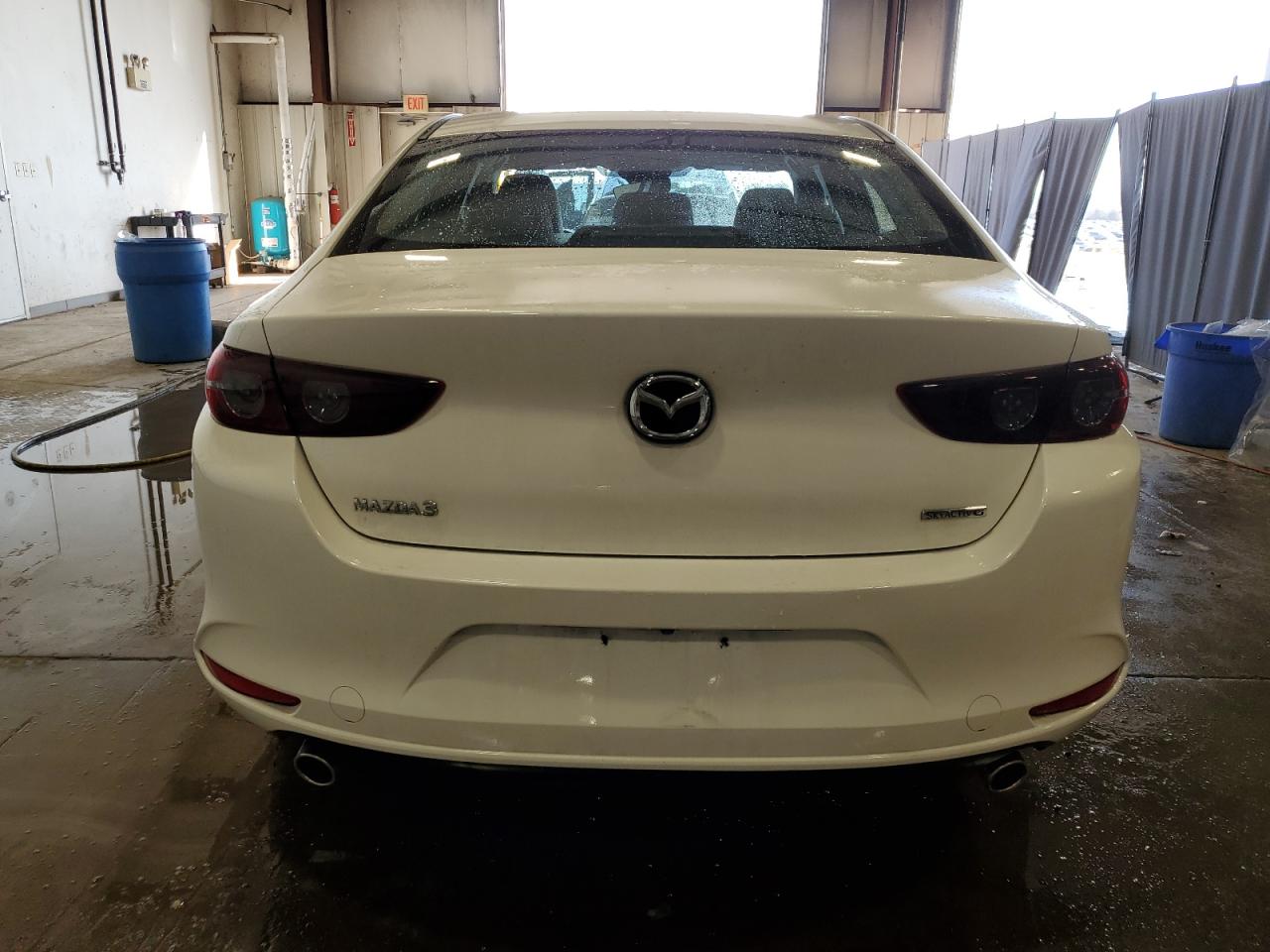 2021 Mazda 3 VIN JM1BPABLXM1339558 Copart auction photo, front end / top/roof damage thumbnail 6